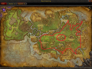 Map of Where to mine True Iron Ore in Nagrand