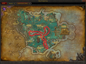 Map of Where to farm Chameleon Lotus in Shadowmoon Valley